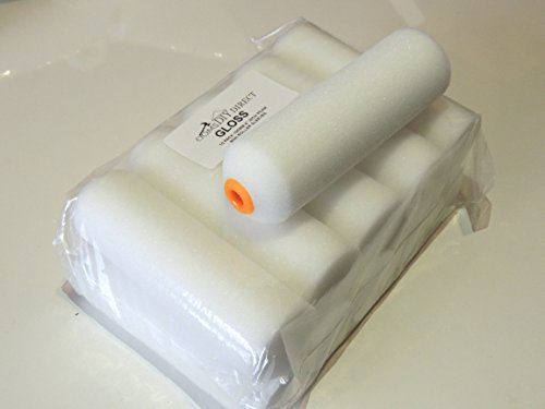 Decorators Extra Value 10 Pack 100mm 4 Inch Foam Gloss / Varnish Mini Roller sleeves