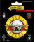 Guns N' Roses AFPS7221 - Bullet Logo, Vinyl-Aufkleber, 10 x 12.5 cm