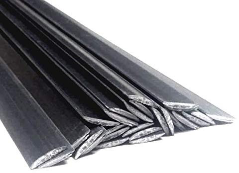 Plastique baguettes de soudure PPE-PA Noir 8x1mm Plat 25 Barres