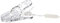Amscan 2436902 - Ballongewicht Klammer, 30 g, Ballon Clip mit Schnur, Folienballon