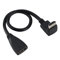 Zerone Cable de extensión HDMI Conexiones Macho a 90/270° y Hembra – Alta Velocidad – Compatible con vídeo 3D, Full HD y 1080p – Color: Negro – 0,3 m
