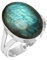 Jeweloporium Grau Natürlich Labradorit 925 Silber Ringe für Frauen Edelstein Cocktail Silber Ringe Größe 56(17.8) Halloween Geschenk viktorianisch Schmuck