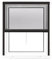 jarolift 4 in 1 Zanzara Zanzariera a Rullo Avvolgibile per Finestra, Telaio in Alluminio, 70 x 130 cm (Larghezza x Altezza), Antracite