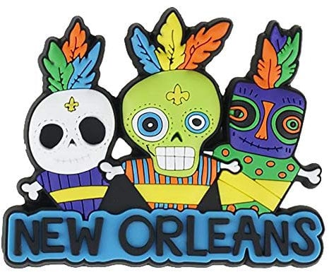 New Orleans Voodoo Doll Souvenir Refrigerator Magnet