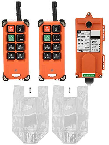 Mando a distancia, control remoto inalámbrico Polipasto Control remoto 2 transmisor + 1 receptor 220v, hasta 9 puntos de control