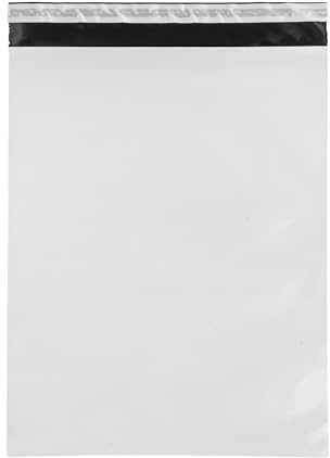 IMBALLAGGI 2000-1000 Buste per Spedizioni 350x450+50mm in COEX Impermeabile, Pacchi Antistrappo e Anti Umidità Ideali come Buste Spedizione Vinted e Corriere, Sacchetti con Patta Adesiva Bianco Opaco