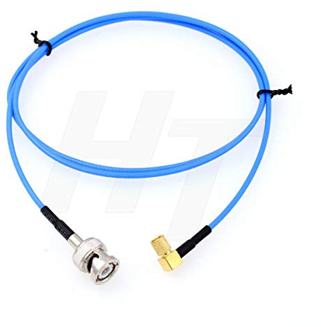 HangTon BNC auf Microdot 10-32 Kabel für Beschleunigungsmesser-Wandler, akustische Vibrationsprüfung (1 m, abgewinkelt)