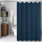 CXTAI Duschvorhang 180 x 200 cm - Blau, Shower Curtains mit 12 Duschringen, Schimmelresistent und Wasserabweisend, Polyester Waschbar