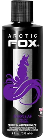 Arctic Fox Semi-Permanent Hair Dye Purple AF - Vegan, Cruelty-Free, Ammonia-Free, Conditioning - 8 Fl Oz