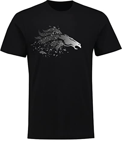 NFL Denver Broncos Shatter Graphic Logo Football Shirt schwarz (M)