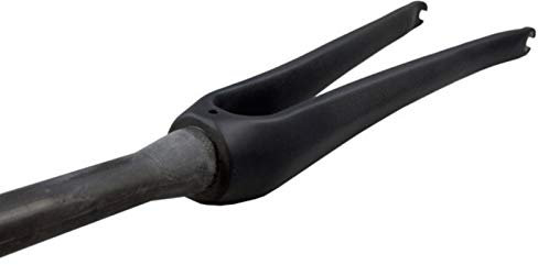 QHY Fourche Vélo Route 700C Fourche Rigide en Fibre Carbone Ultra-léger 377g 28.6mm Fourche Avant Rigide V- Support Freinage Jeu Roues 700x32C (Color : Matte Black, Size : 700C)