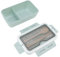 Bento Lunch Box per Bambini, Contenitori Pranzo a Tenuta stagna 2 Scomparti Bento Box Portatile con Bacchette Cucchiaio per Ufficio Scuola(Verde)