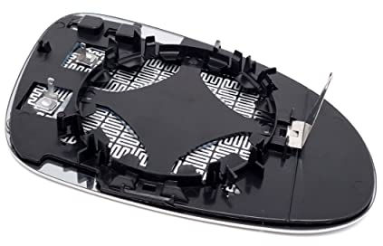 BSSTORE Placa de Cristal Espejo Retrovisor Térmico para GOLF V 03-09, EOS 06-11, JETTA 05-10 (Izquierda - Lado del Conductor)