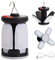 Linterna Camping Solar con 6 Modos, Plegable Lámpara de Camping LED, Impermeable Luz para Tienda de Campaña con Gancho, Luz de Camping Recargable para Exteriores Senderismo Pesca Jardín Emergencia