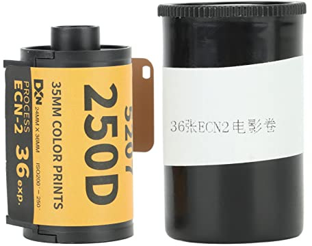 Yosoo Health Gear 35mm Color Print Film, 36-Exposure Roll | High-Contrast ECN2 Processing Film for 135 Cameras, ISO 200-250, Plastic Canister