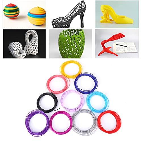 3D Stift Filament PCL, 3D Pen Filament Nachfüllungen, 20 Farben 3d Stift Filament 1,75mm, PCL Filament Nachfüllpackungen, 100m, nur für Niedertemperatur-3D-Stifte Geeignet