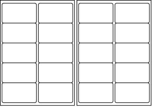 SmithPackaging A4 Self Adhesive Address Labels, 10 Label Per Sheet, 100 Sheets, 99.1 x 57mm 1000 Labels (Pack of 2)