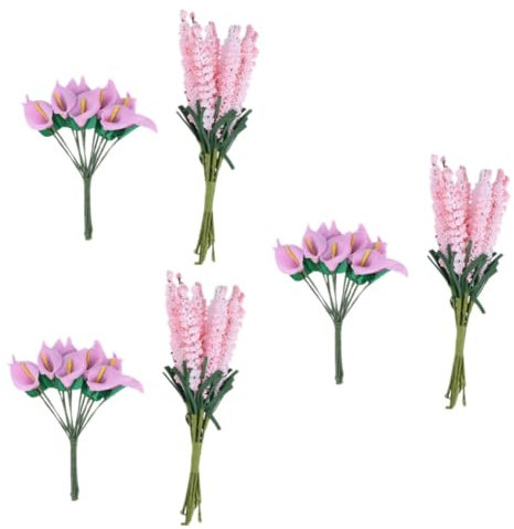 Zerodeko 3stücke Künstlicher Blumenstrauß Calla-Lilie Und Lavendel Simulation Blumen Für Hochzeitsdekoration Heimverschönerung Party-Events Und Fotohintergründe Pflegeleicht Und