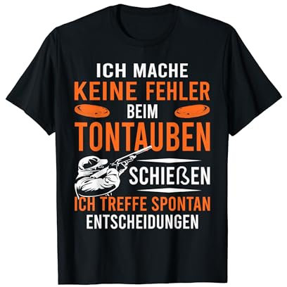 Wurftauben Tontaubenschießen Sportschießen Schütze Tontauben T-Shirt
