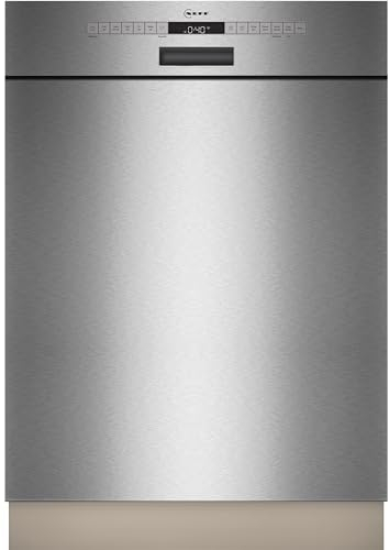 NEFF S125EAS01E, N 50, Smarter Unterbau-Geschirrspüler, 60 cm, Spülmaschine mit Besteckkorb, Made in Germany, automatische Türöffnung Open Dry, besonders leise, höhenverstellbarer Oberkorb, Aqua Stop