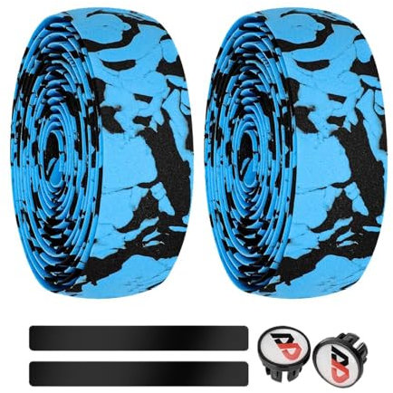 YAEOSNSI 1 Pair Bike Handlebar Tape Self Adhesive EVA Touring Bicycle Handlebar Cycling Bicycle Handle Wraps Road Bike Bar Tape for Road Bike