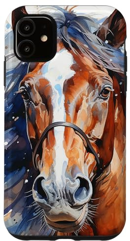 Horse Watercolor Graphic Case for iPhone 11