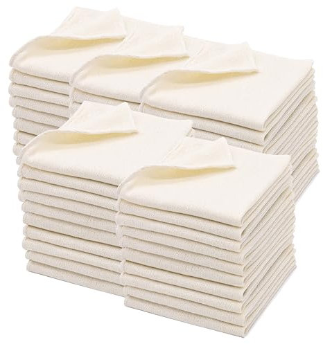 ZOLLNER 50er Set Reinigungstücher 80% Baumwolle, 20% Polyester, Weiß