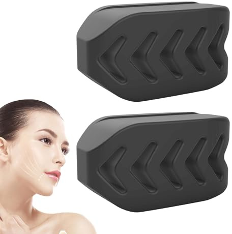 6 Silicone Jaw Trainer, Sculptor to Improve Jaw Line, Sports Jaw Trainer with Improved Function for Home, Face Muscle Trainer for Toning Face Shaping, Jaw Muscle Trainer