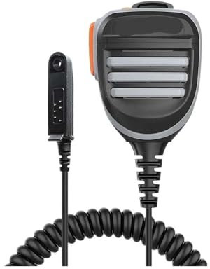 PLACKE Microfono Altoparlante UV-9R PRO Microfono da Spalla Impermeabile Adatto for Baofeng UV-9R Plus UV-S22 PRO Radio bidirezionale GMRS-9R UV-9G GT-3WP