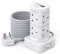 Tower Extension Lead with USB Slots, (13A 3250W), 8 Way Multi Plug Extension Tower & 4 USB Ports (2 Type C & 2 USB A Ports), 3M Extension Cable, Extension Lead tower for Home Office School Supplies