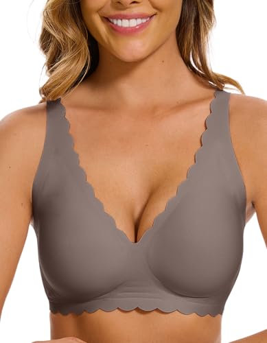 Yutdeng Amaframe Reggiseno Senza Ferretto Donna Reggiseni Senza Cuciture Reggiseno Push Up Imbottito Reggiseno con Spalline Regolabili Bralette Donna Comodo