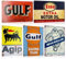 Lot de 5 Garage Plaque Metal Vintage Decoration - Atelier Panneau Pancarte Deco Murale - Retro Américaine Voiture Gas Station Cave Publicitaire 20x30cm (SET C)