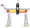 TONFEION Grúa de taller de posicionamiento equilibrador 900 kg, capacidad de carga con 4 cadenas ajustables y ganchos de seguridad para motores/engranajes