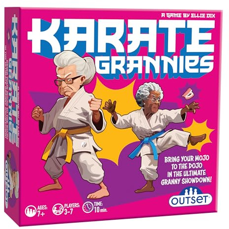 Outset Media Karate Grannies | Hilarious Clash Of Knitting And Martial Arts | Strategy Card Game For Ages 7 And Over