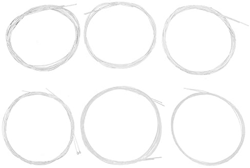 Jeu de 6 cordes de Oud en nylon transparent plaqué argent en alliage de cuivre, cordes de remplacement pour oud arabe, étudiants professionnels débutants 1G 2D 3A 4E 5B 6F 0,022