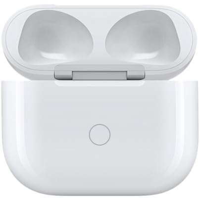 EFaith Custodia di ricarica per AirPods 3, custodia di ricarica wireless compatibile con AirPods, custodia di ricarica di ricambio con pulsante di accoppiamento (senza cuffie) (Airpods 3)