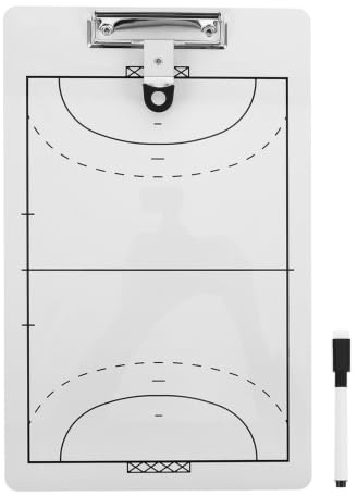 Kichvoe Volleyball Whiteboard für Trainer Doppelseitig PVC Trocken Abwischbar Weiß für Training und Spiel zur Klaren Darstellung von Spielzügen