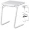 Aidapt Light Duty, Easy to Move, Portable, Foldable, Adjustable, Multi Functional Table. White