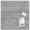 SIGEL GL168 Premium Glas-Magnettafel 48 x 48 cm Motiv Sichtbeton hochglänzend, TÜV geprüft, einfache Montage, Artverum