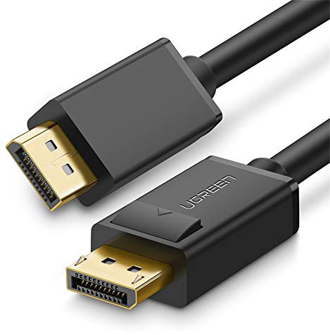 UGREEN 4K Câble DisplayPort 1.2 144Hz Câble DP 4K 60Hz 2K 144Hz 240Hz 3D Mâle vers Mâle Compatible avec PC Écran HDTV Carte Graphique RTX 3080 2060 GTX 1660 Projecteur Moniteur PS4 Xbox One (5M)