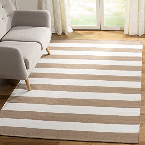 Safavieh La Paz platt vävmatta, handvävd bomullsmatta, MTK712C-3-P 152 X 243 cm Sand/Ivory