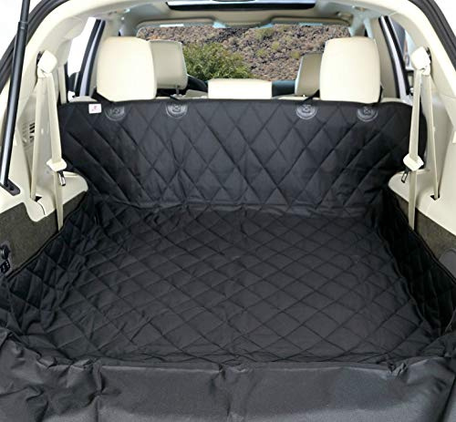 4Knines SUV Cargo Liner for Dogs – Dog Trunk Cover – Heavy-Duty, Waterproof Pet Seat Protector – Durable Cargo Liners for Dogs – USA-Based Company - Large (Black)