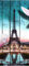 wandmotiv24 Türtapete Holz Blüten Paris Eiffelturm 70 x 200cm (B x H) - Dekorfolie selbstklebend Sticker für Türen, Türfolie, Aufkleber, M0543