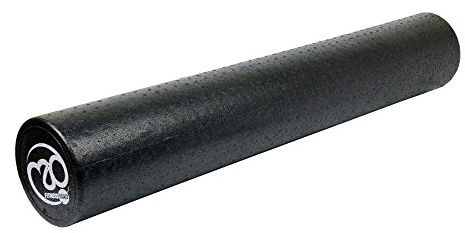 Fitness Mad, Rouleau en Mousse PE Haute densité, Unisexe, pour libération Musculaire et rééducation 90 cm Noir