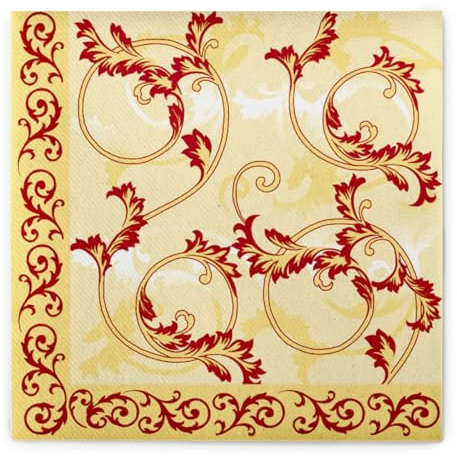 Mank Airlaid-Servietten 40x40 cm | Premium Einweg-Serviette | textilähnlich und saugstark | perfekt für Hochzeit & Partys | 50 Stück | Michel (Bordeaux)