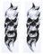 Skull Motorcycle Helmet - 2 Pcs FORK SKULLS Stickers Replacement for Glide