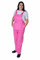 GRS Woman Ladies Bib and Brace Dungarees Coveralls Overalls, Woman Fancy Dress Overalls, Pink, 4XL 22