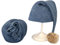 Asudaro Neugeborenes Baby Hut und Wrap Häkelkostüm Fotografie Foto Requisiten handgemachte Weich DIY Matte Baby Foto Kostüm Shooting Requisiten für 0-3 Monate Baby Mädchen Jungen Blau