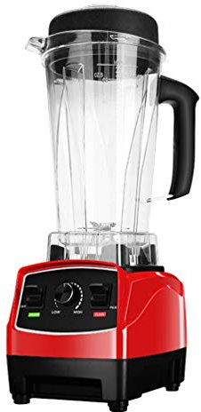 QREZ Blender Smoothie Maker, Jug Blender Smart Blender Juicer Professional Commercial for Vegetables And Fruit Smoothie Maker Blender Food Processor 30800RPM 2200W,Red