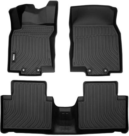 VIWIK Fußmatten Kompatibel für 2014-2020 Rogue, Automatten Allwetter Benutzerdefinierte Bodenbeläge Komplettes Set, Automotive Fußmatten TPE Schwarz (Nicht für Rogue Sport oder ausgewählte Modelle)